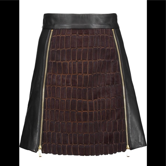 Roberto Cavalli Leather Skirt - Picture 1 of 5